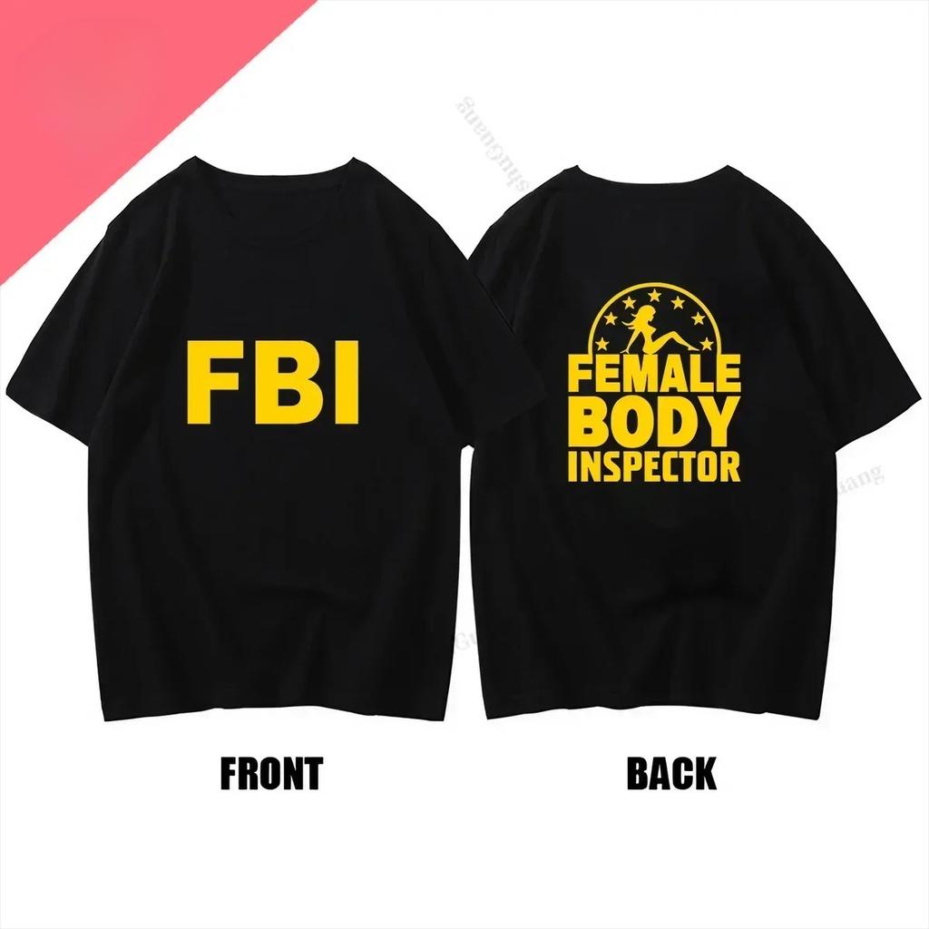 Funny T Shirt Adult Humor Clothing Female Inspector Print Tops Graphic T Shirts Short-sleev  Tee Ropa Hombre