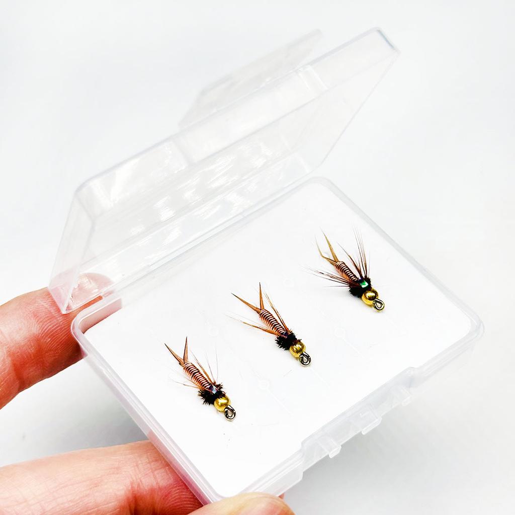 Fly Fishing Bait-3Box Bundle(Total 9Pcs Flies)Fly Fishing Artificial Wet Flies Nymphs Bait for Trout Artificial Fishing Lures