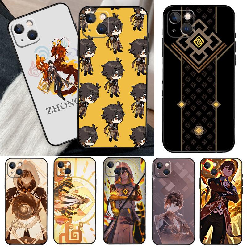 zhongli genshin impact Case For Xiaomi 14 15 Ultra 15T 14T 13T 17 Pro Max POCO X7 Pro X5 X6 F5 F6 F7 F8 Ultra Cover