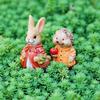Cute Pastoral Bunny Ornaments Rabbit Potted Ornaments New Resin Crafts Balcony