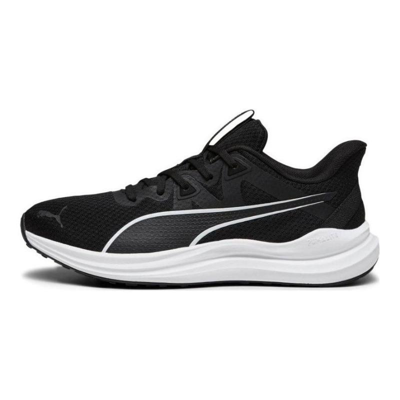 PUMA REFLECT LITE Unisex Low-top Breathable Shock Absorbing Marathon Running Shoes Black White 378768-01 36