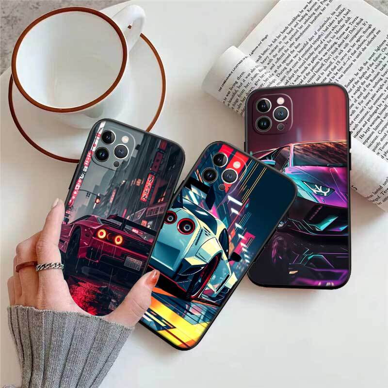 Supercar Car Phone Case for Samsung S20 S21 S21S S22 S23 S24 FE Ultra Plus Lite F06 F16 M06 M16 M56 A07 A17 A36 A37 A55 A57