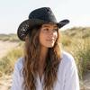 Vintage Style Beach Hat Wide Brim Sun Cowboy Hat Unisex Bohemian Straw Hat  Travel