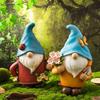 Resin Gnome Dwarf Flower Pot Cute Garden Elf Pot Figurine Hydroponic Flower Holder  Desktop