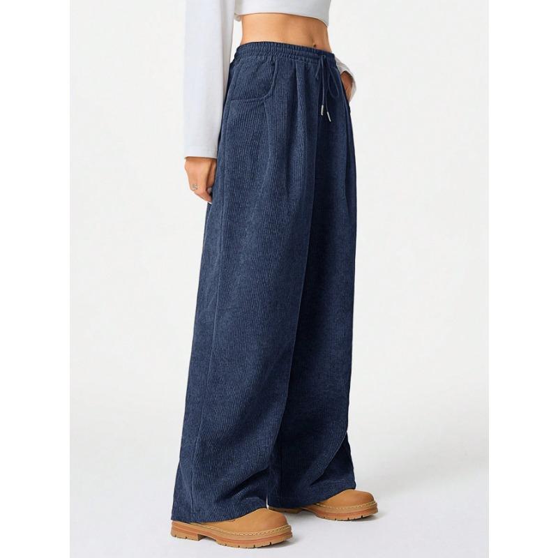 DAFIFY Damenmode, lässig, einfarbig, bedruckt, hohe Taille, Hosen, Hosen und Caprihosen