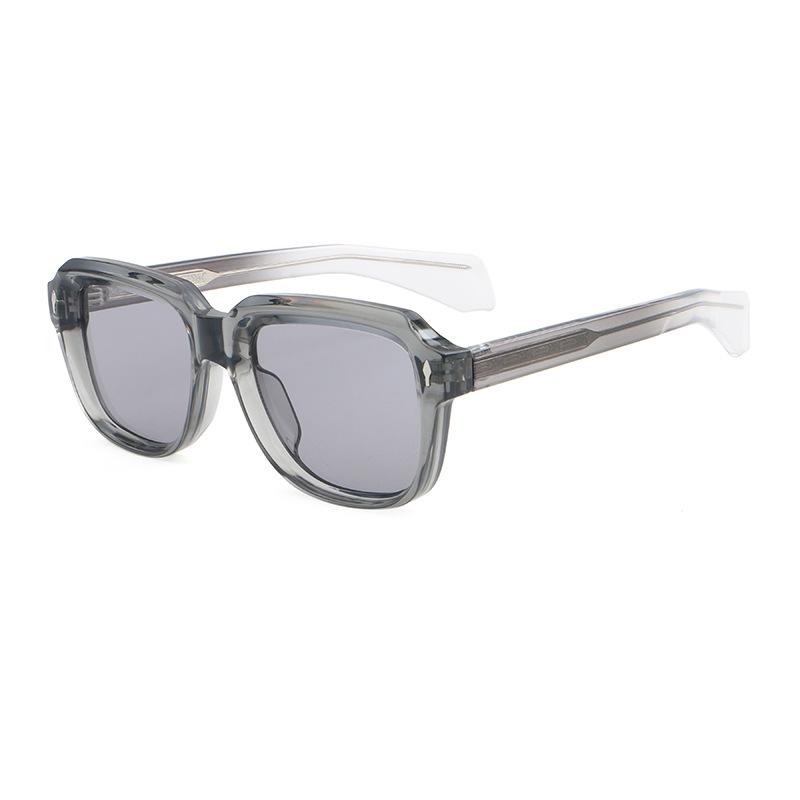 High-End Men s  Women s Fashion Sunglasses - Stylish Large Frame European  American Design серого объектива