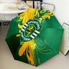 Sporting football Crest Automatic Folding Umbrella - 8-Rib Travel Umbrella with Auto Open/Close & Portable Gifts for holidays or birthdays