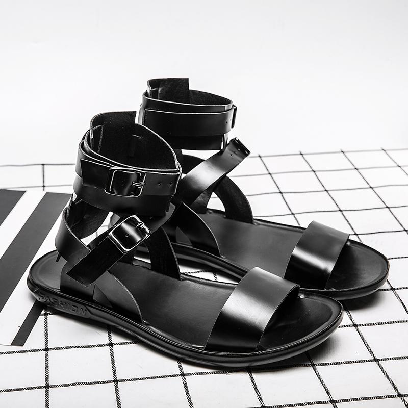 Summer White Men's Roman Sandals Luxury Quality Designer Sandals  Comfortable Soft Bottom Beach Sandals Sandalias Hombre Verano