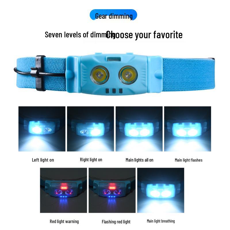 USB Rechargeable Multifunctional Headlamp: Outdoor Camping, Running, Emergency, & Work Light