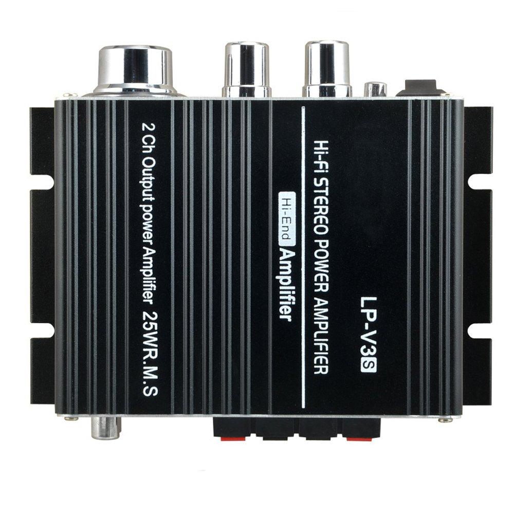 PolarLander Digital Hifi Stereo Power Speaker Amplifier Music Receiver Audio Music Speaker for Mobile Phone Computer LP-V3 3.5mm