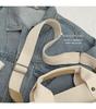 2024 Multi-Layer Color Block Canvas Crossbody Tote Bag for Mommies