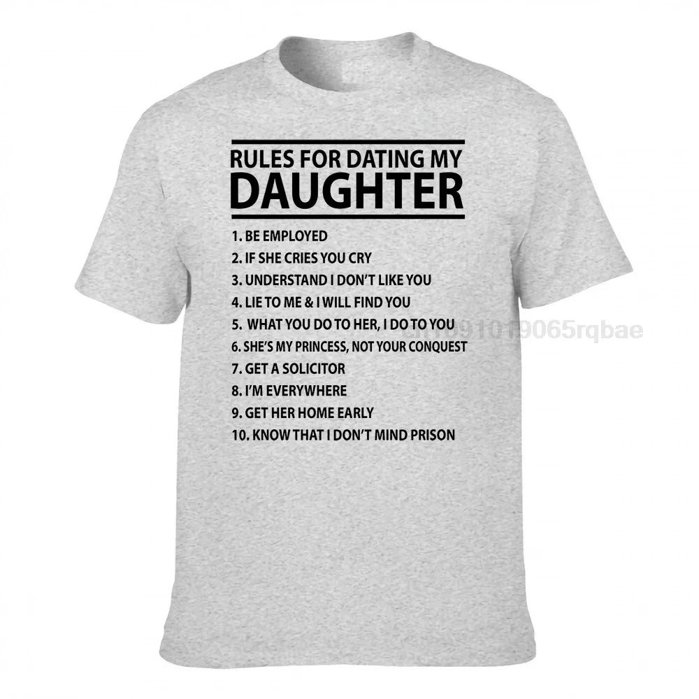 Daughter Tshirt Rules For Dating My Unisexs Funny Birthday Dad Fathers Day 100 Cotton Unisex T Shirt Unisexs Tee
