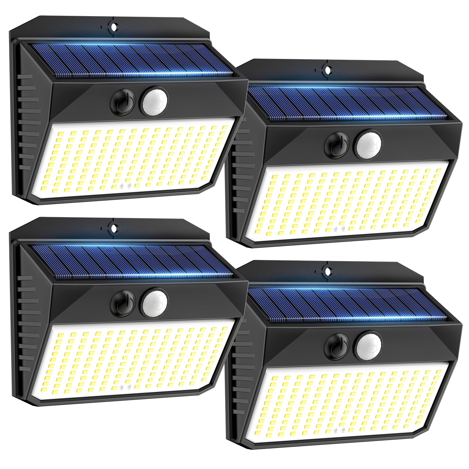 

CHORTAU Outdoor Solar Sensor Light, 150 LEDs, High Brightness, Motion Sensor, 3 Lighting Modes, White Light, IP65 Waterproof, Motion Sensor, Security