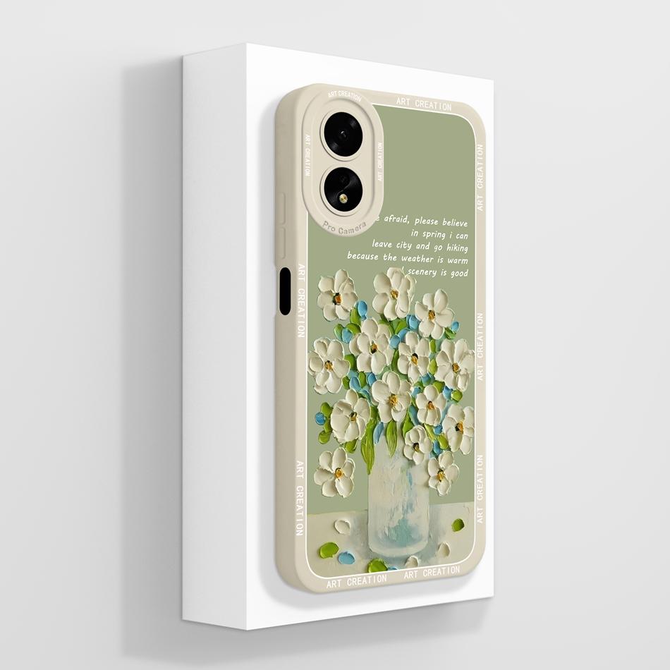 For Oppo A38 Case Oppo A18 Cover Cute Panda Soft Liquid Silicone Back Covers For Oppo A 38 4G Full Protection Phone Housing Capa