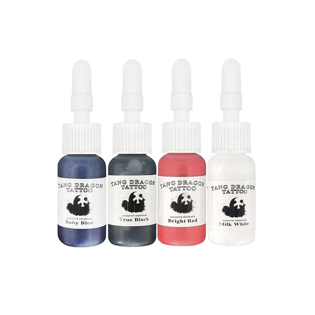 Panda Tattoo Ink Set: 6, 4, and 20 Color Options for Practice and Design.
