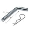 Limnyves Trailer Hitch Pin and Clip, 5/8" Diameter Heavy Duty Trailer Hitch, 2" Diameter Receiver Hitch Ball Mount