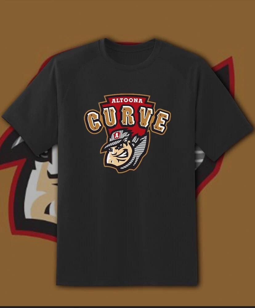 Логотип команды Altoona Curve Milb Футболка Milb Детский M - Взрослый 6XL Быстрая доставка! 3XL
