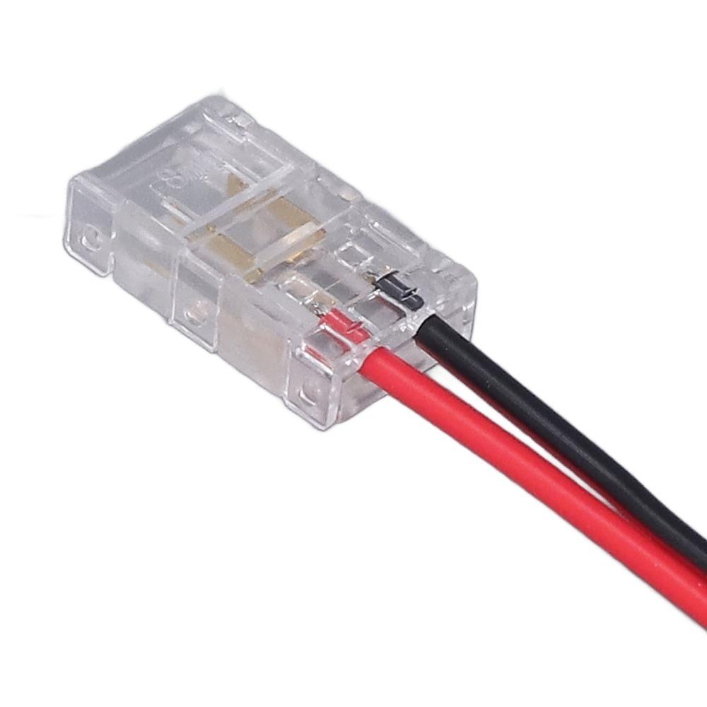 10pcs 8mm/10mm LED Strip Connector Double Headed Extension Connector  For Party