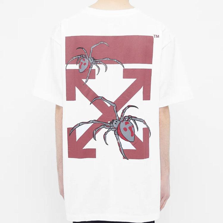OFF-WHITE Oversized Fit Arachno Arrows T-Shirt White Men Streetwear OMAA038S201850010124