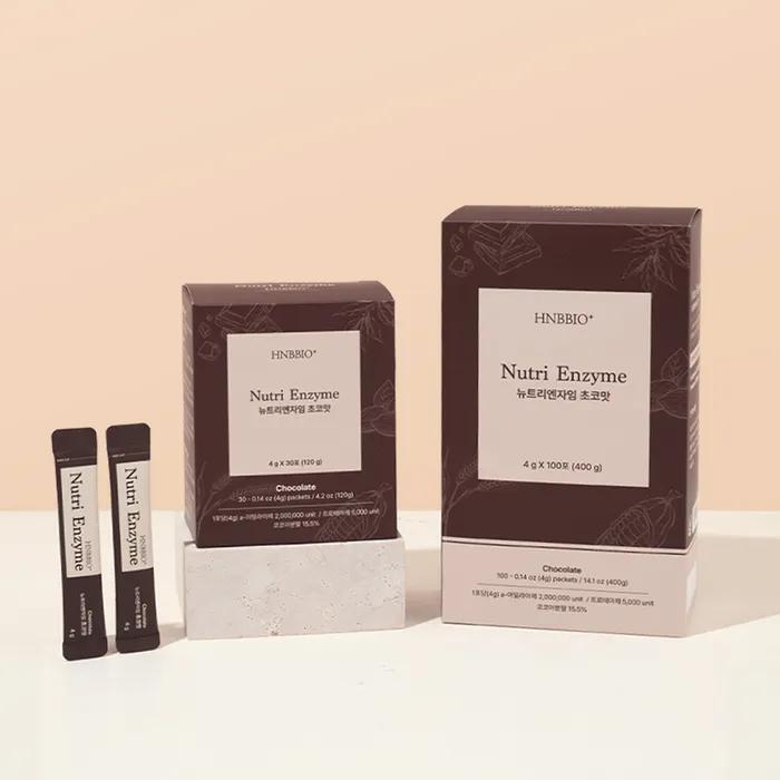 

HNBBIO+ Nutrienzyme Chocolate Flavor Enzyme Bulk 1 BOX (100 Packets)