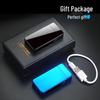 Men's Double Arc Windproof Lighter with Power Display and USB Charging