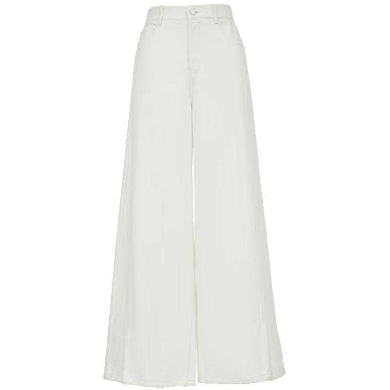 

VEROMODA Women s High-Waist Straight-Leg Jeans with Hem Slits M