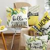 New Modern Simple Summer Lemon Decorative Pillow Nordic Ins Sofa Bedside Living Room Fruit Pillow Cushion