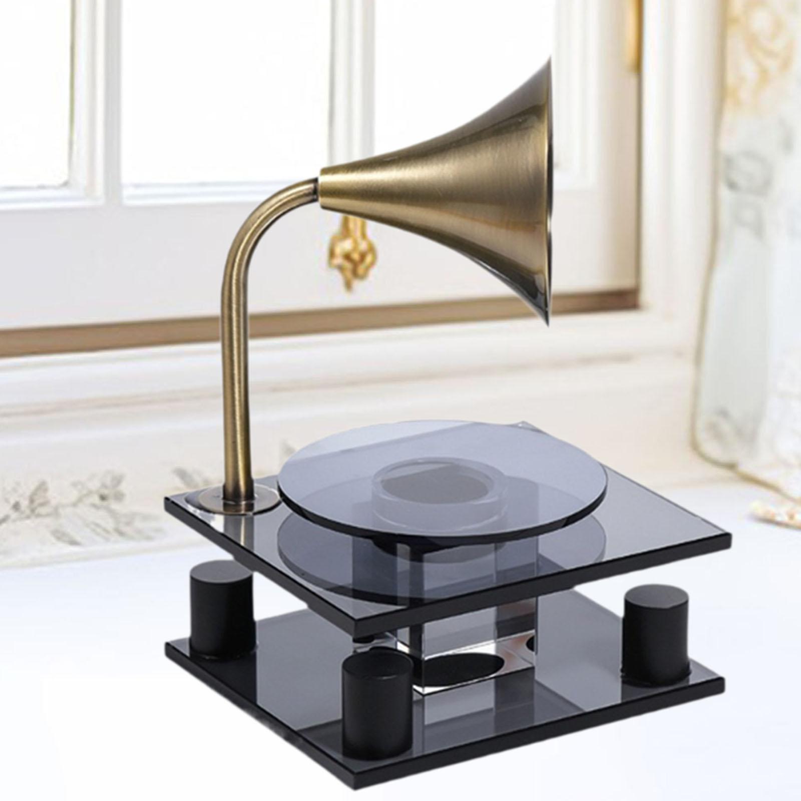 

Модель фонографа Металл Стекло Искусство Подарки Скульптура Проигрыватель Скульптура для