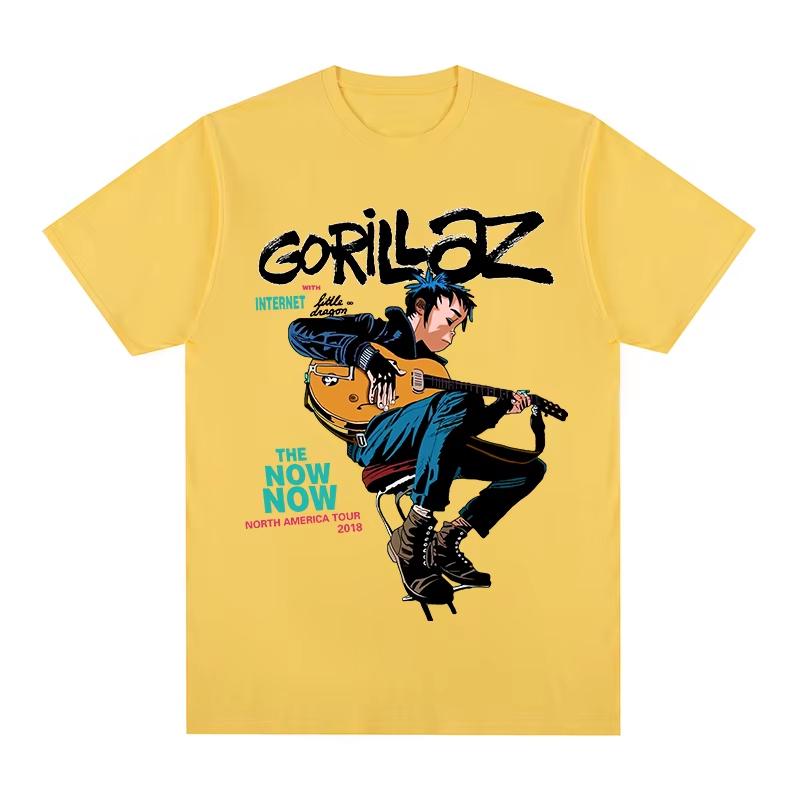 Men's & Women's New Y2K‑Style Vintage T‑Shirt with Gorillaz Geep Logo Hip‑Hop Punk Rock Band Graphic Print Women And Men T-shirt