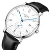Carnival New Men's Mechanical Watch Fully Automatic Water Resistant Stainless Steel Genuine Leather Strap Fashion Simple Design