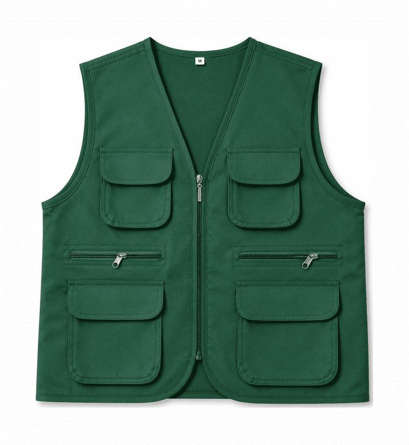 Custom Logo Multi-Pocket Volunteer Vest for Community and Photography Events