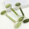 Soins Personnels de Luxe: Ensemble Gua Sha en Pierre de Jade et Rouleau Facial, Outils Anti-Âge et de Relaxation Corporelle