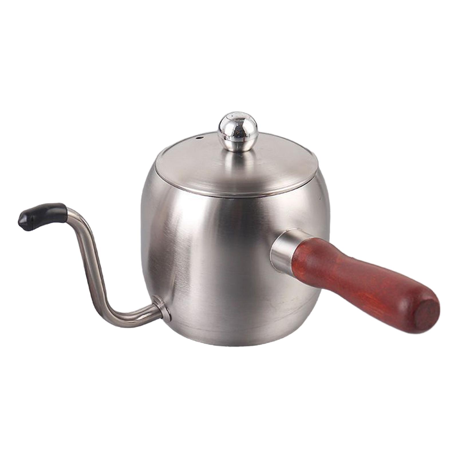 

Premium Stainless Steel Pour Over Kettle 500ml - Ideal for Home серебряный
