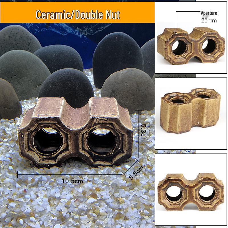 Ceramic Fish Tank Decoration: Shrimp Hiding, Cichlid Breeding, Spawning Nest.
