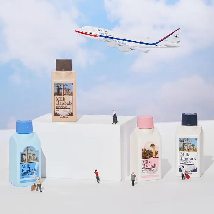 

Дорожный набор шампунь/кондиционер/гель для душа/лосьон для тела 70 мл (Белый мускус)