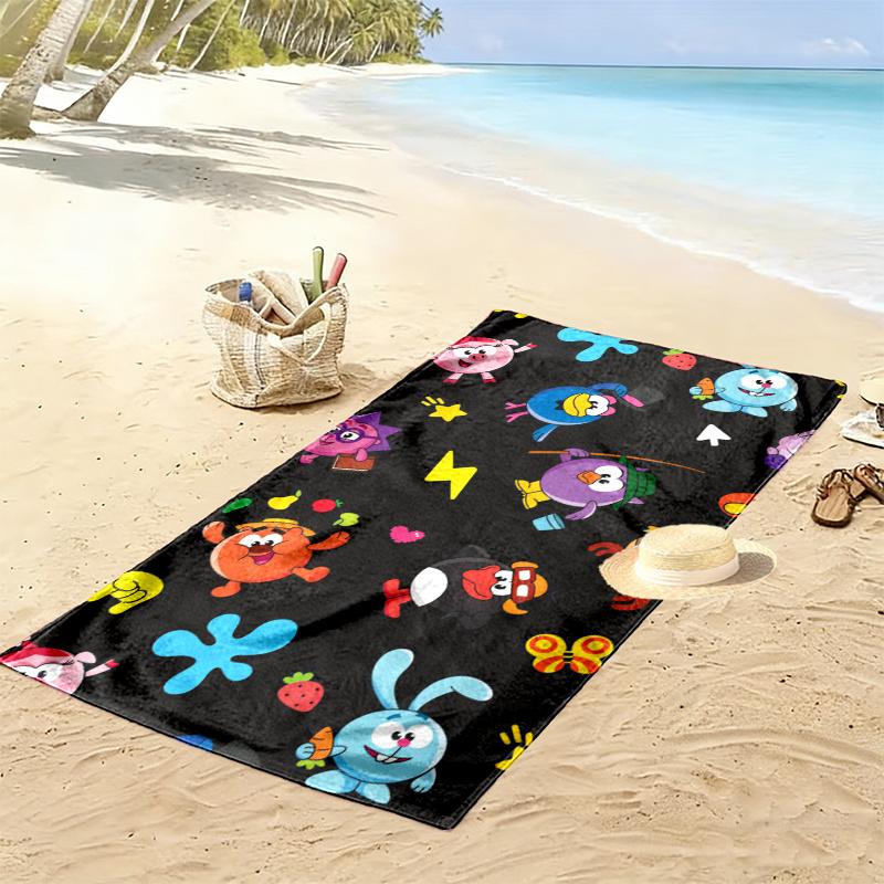 Smeshariki Towel, Large Soft Quick Dry Towel for Beach Camping Swimming