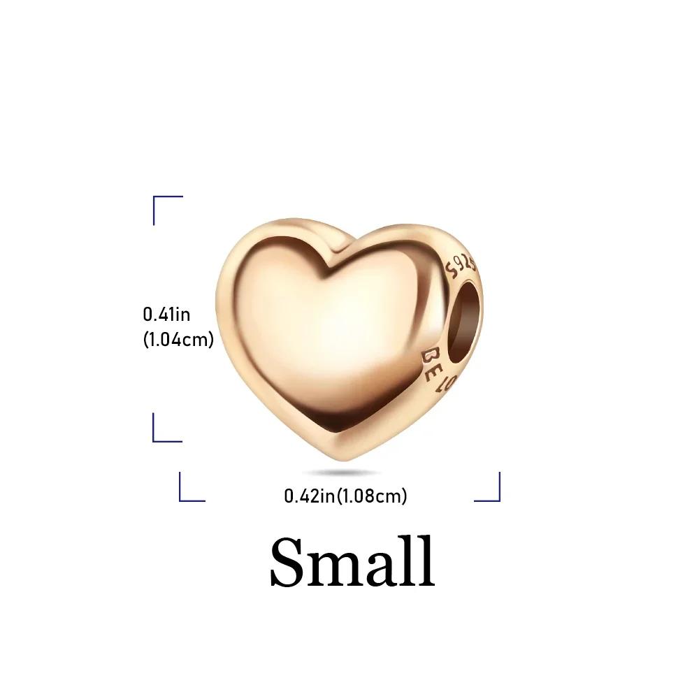 New Original Copper Colorful Heart Clover Rose Star Butterfly Bird Bead Charms For Diy Bracelet Necklace Women Gift