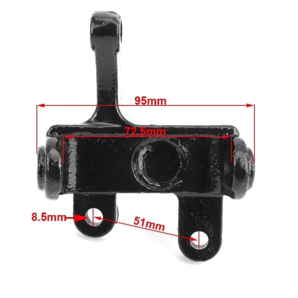 1 Coppia 17mm Montante Sterzo Montante Ruota Adatta Per Cina 50cc 70cc 110cc ATV Go Kart Buggy UTV Moto Ruota con Freno a Disco Parti Mozzo Ruota