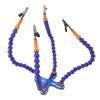 Soldering Helping Hands 4 Flexible Arms Aluminum Alloy Base Third Hand Tools with 4pcs Clips for Assembly Repair Modeling Jewelry Making