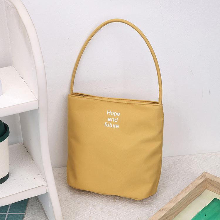 Nylon Letter Bag For Women With Zipper Closure For Daily Use