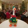 Festive Table Decor Goose Christmas Costume Festive Christmas Tree Goose Outfit for 7 Statue Holiday Desk Clothes