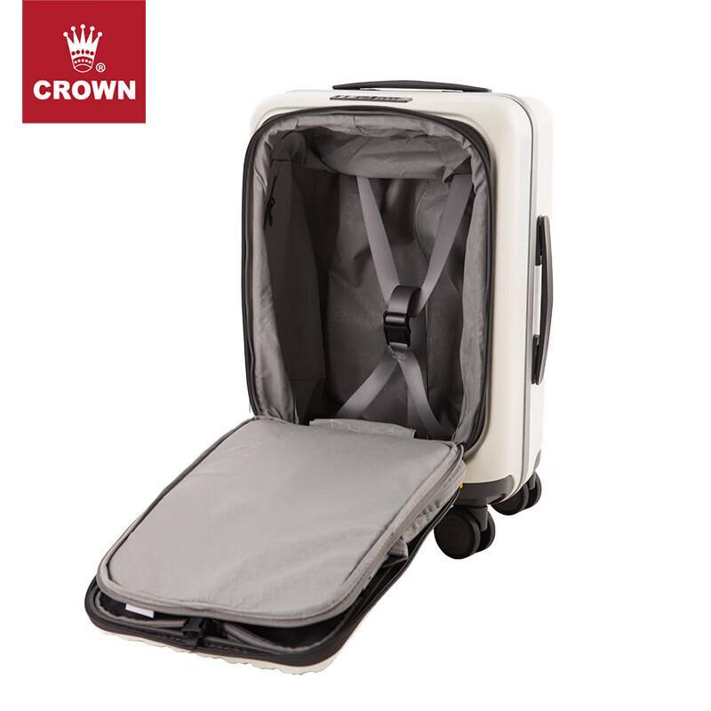 CROWN C-F5278H Front-Opening PC Carry-On Suitcase