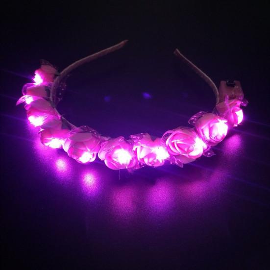 Women's Headband Glow Light Up Beautiful Convenient Thick Thin Hair Decoration for Parties Birthdays Festivals