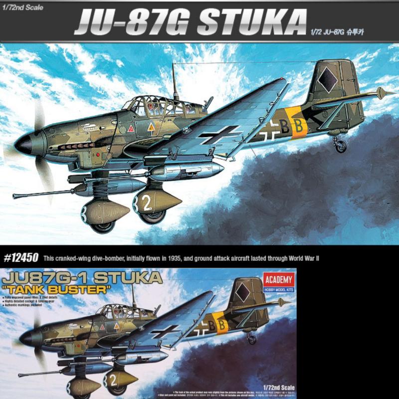 JU-87G STUKA(fly-jager) Modellsett 1:72
