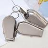 Stainless Steel Coffin Shape Keychain Ashtray Organiser Portable Outdoor Accessory With Secure Storage Compartment