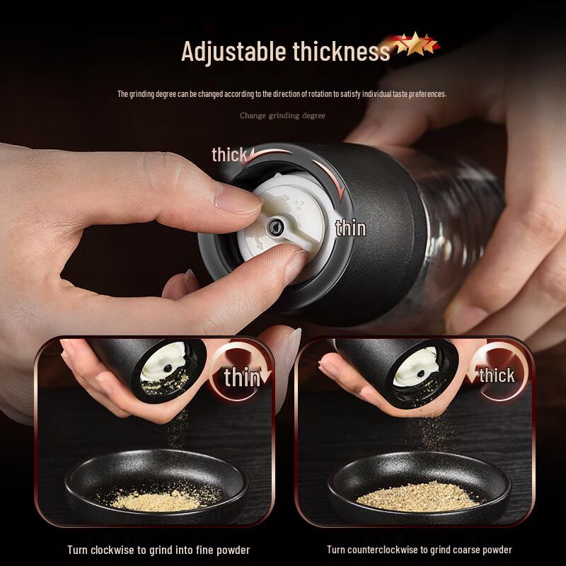 Jidu Stainless Steel Manual Spice Grinder Set