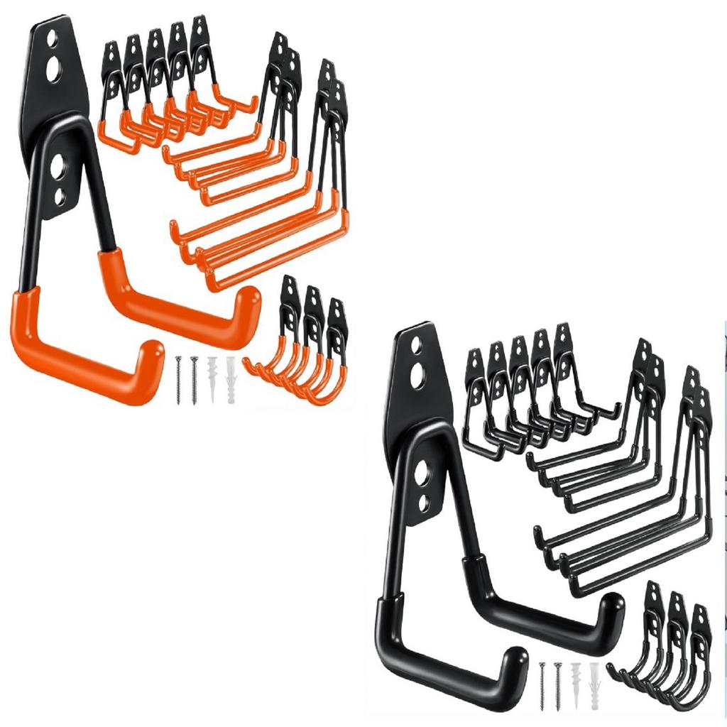 12 Piece Set Of Sturdy Garage Hooks,Garage Hooks, Garden Warehouses, Storage Items, Metal Hooks