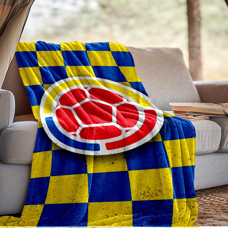 Colombian Soccer Federation Blanket Outdoor Flannel Blanket for Camping, Hiking, Garden Parties, Picnic Essentials,gift for family and friends
