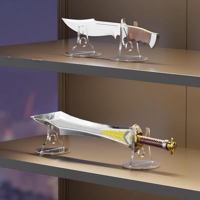 Adjustable 2-piece Design Acrylic Sword Stand Sword Display Stand