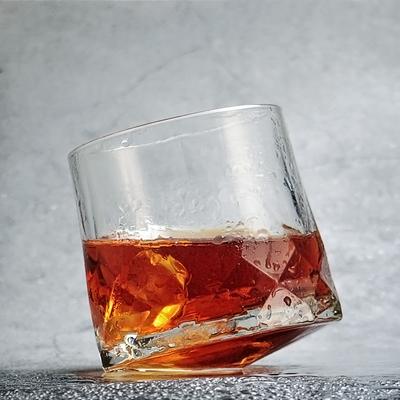 Beroemd merk Ocean Top Whiskey Tumbler Glass Diamond Prismatic Cut Dikke zware Whiskey Rock Cup Bierglazen Draaiend wijnglas